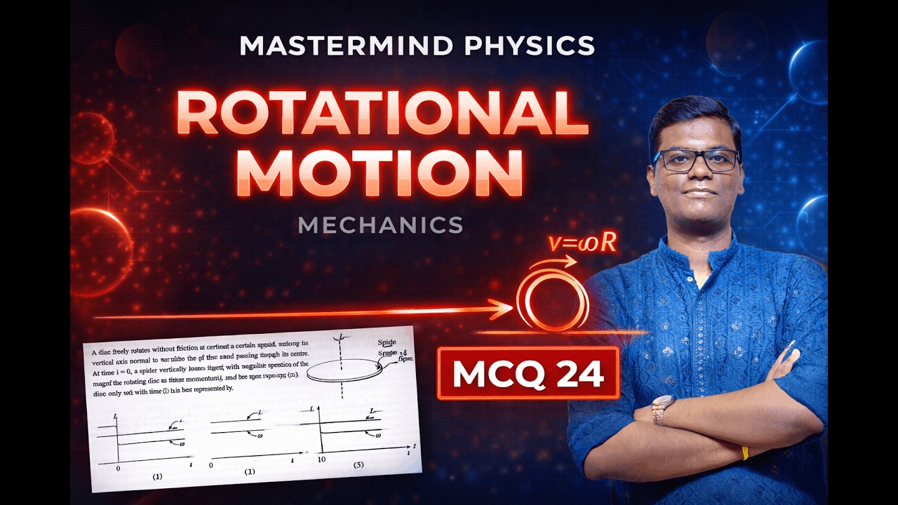 Rotational Motion MCQ #24  | Angular Momentum | Mechanics | Master Mind Physics