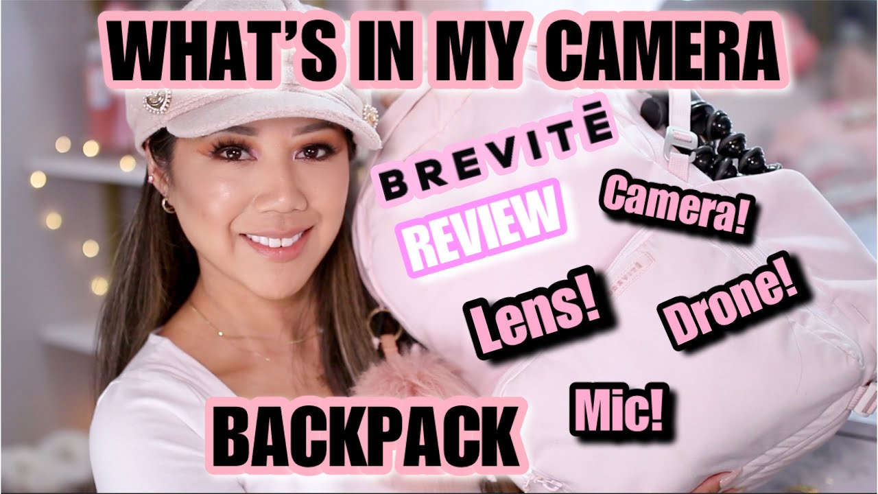 BLUSH PINK BREVITE JUMPER BACKPACK REVIEW BREVITE JUMPER BACKPACK WHATS IN MY CAMERA