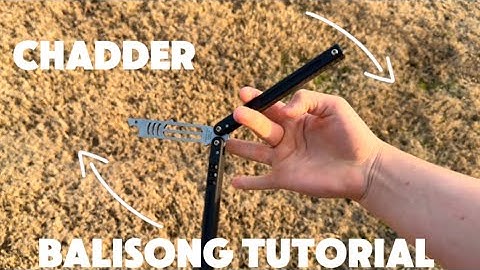 Intermediate balisong trick #1 (the chadder)￼