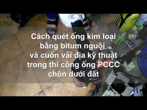 Video Dùng bitum chuyên dụng và vải địa kỹ thuật cuốn ống... - youtube
