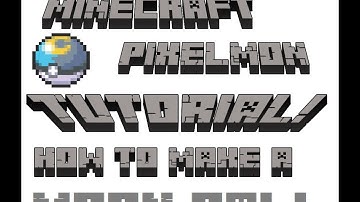MINECRAFT TUTORIAL (how to make a moon ball PIXELMON)