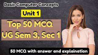 50 MCQs – Unit 1 | Elementary Computer Application Software | SEC 1 | UG Sem 3 | CS Wali Madam screenshot 1
