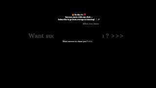 Want Success to Chase you ?,Watch this 💯🔥#shorts #motivation #inspiration #viral #trending #success