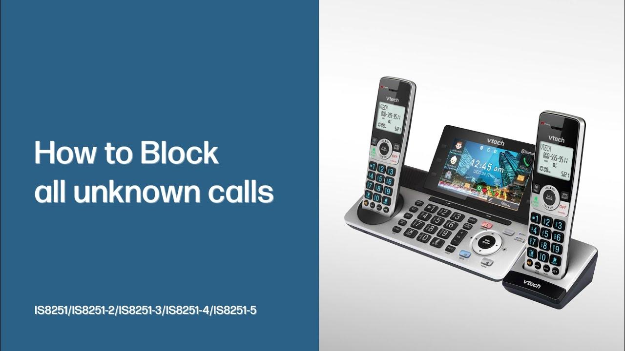 Block all unknown calls with the Smart Call Blocker VTech IS8251