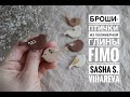 Мастер-класс: Брошь "Птичка" из полимерной глины FIMO/polymer clay tutorial