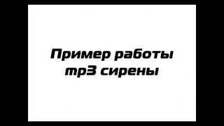 Говорящая сигнализация на авто - пример работы