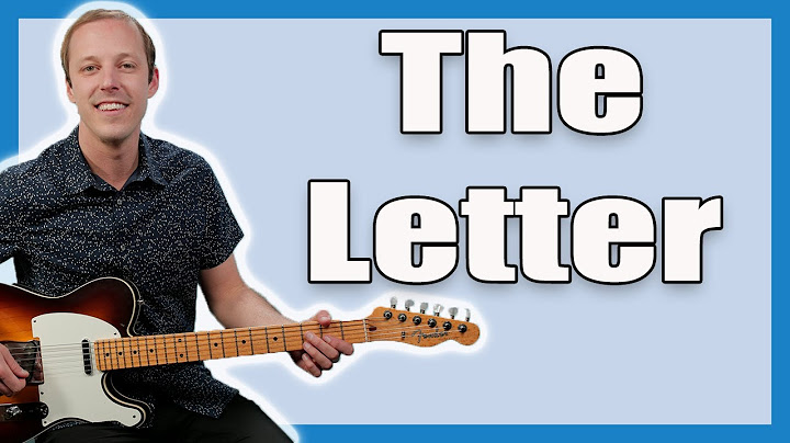The Letter Guitar version - Guitar performance video thumbnail