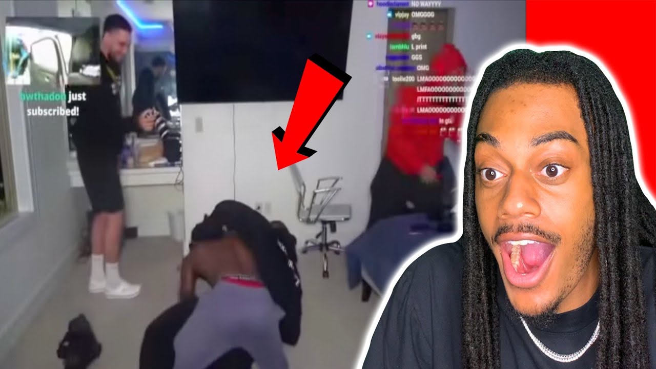 KAI CENAT AND FANUM GOT INTO A FIGHT AND FANUM THROWS KAI CHAIR AND ...