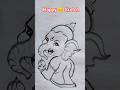 Ganesh ji Happy 😊😁😂🤣 #drawing #ganesh ##shorts #art
