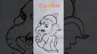 Ganesh ji Happy 😊😁😂🤣 #drawing #ganesh ##shorts #art