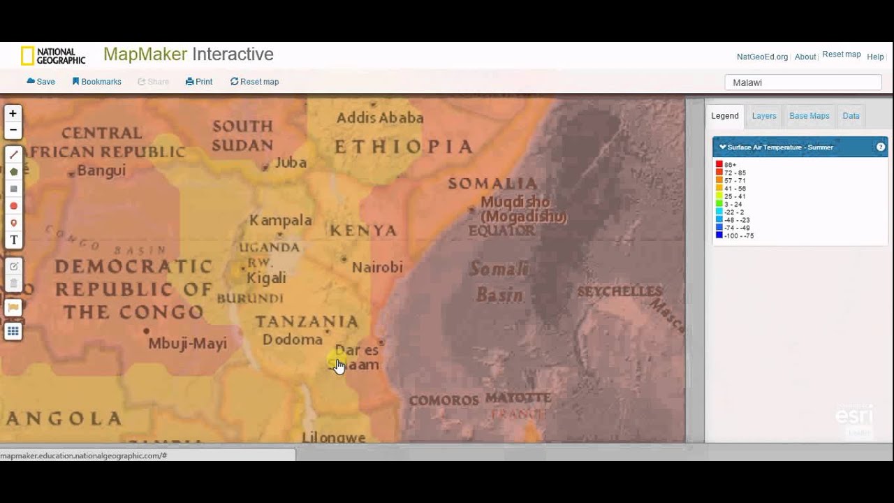 National Geographic Mapmaker Interactive - Using Layers to Learn - YouTube