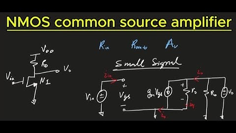 Common source amplifier — small signal analysis