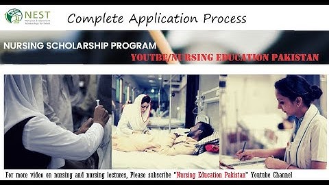 Applying for NEST Scholarship for Nursing| Complete Process of application & required documents
