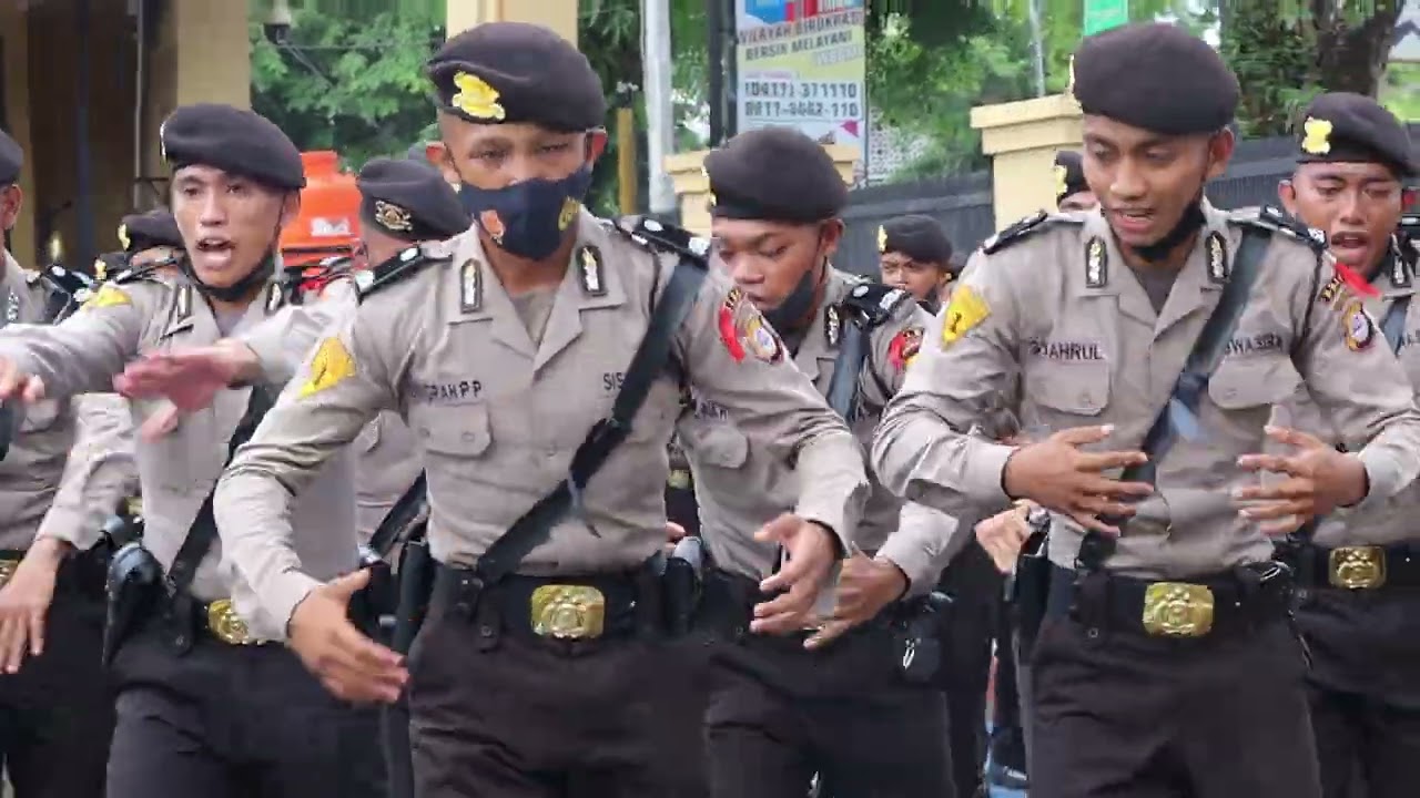Kerenn, Yel-Yel Siswa Latja Angkatan 48 Polri di Polres Maros