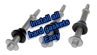 NO special tools. valve cover bolts; hard rubber gaskets, grommets on w/o breaking #easy #fixed