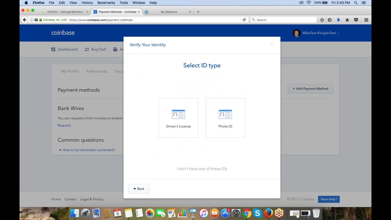 3- Coinbase Payment Options