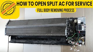 How to Clean Split Air Conditioner Servicing of Indoor Unit with Coil Cleaner and Pressure Washer