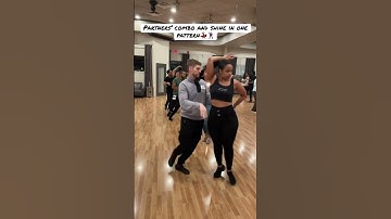 Partners combo and shines in one salsa pattern
