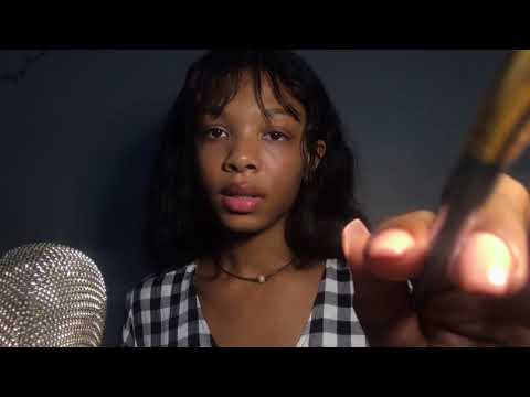 ASMR 34 minutes of your favorite triggers (personal attention + inaudible whispers + tapping + more)