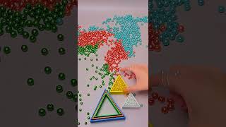 Satisfying Colorful Beads ASMR!! #experiements #shortsfeed #viralvideo #asmrsounds #beadsexp