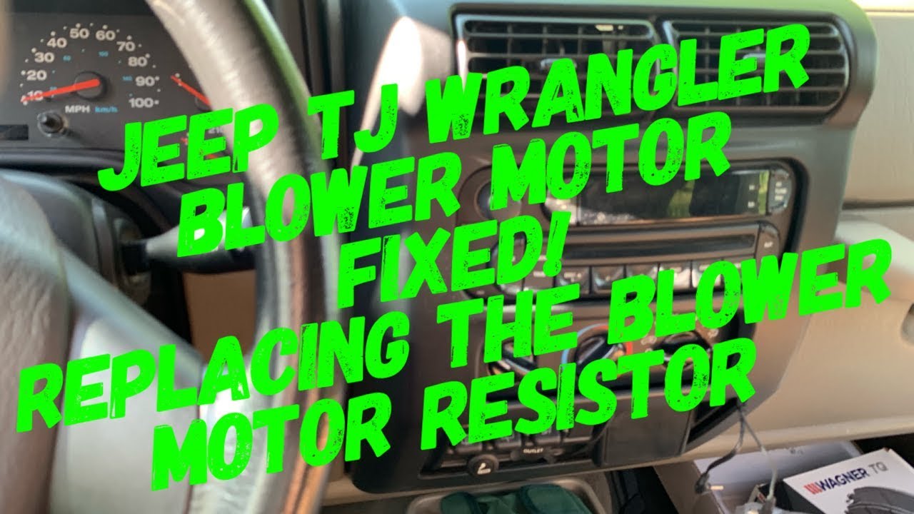 Jeep Wrangler TJ Blower Motor Resistor Replacement - YouTube