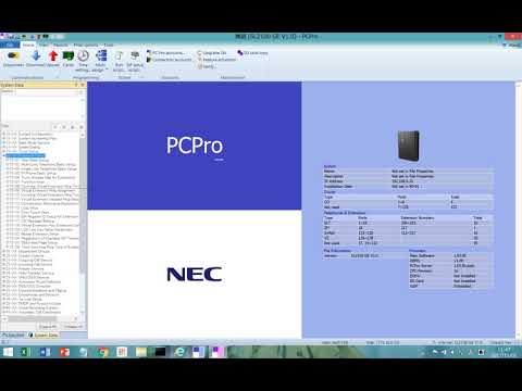 PBX  NEC SL1000(SL2100)   IP phone setup Pbx