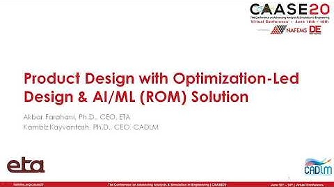 Product Design with Optimization-Led Design & AI/ML (ROM) Solution