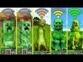 Minecraft CREEPER WITH DIFFERENT WI-FI SIGNAL HOW TO PLAY MOBS Monster School Battle