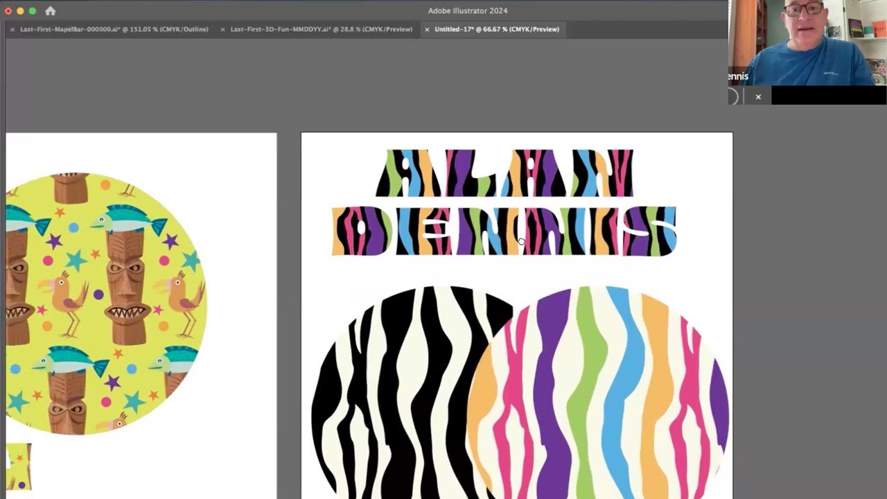 Demo Step and Repeat Patterns in Adobe Illustrator - YouTube