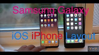 Galaxy S8 APP Drawer iOS iPhone Home Screen