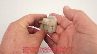 V1BWR47 Window Regulator Guide Clips Front Right for Pontiac Oldsmobile Chevrolet GM1351126