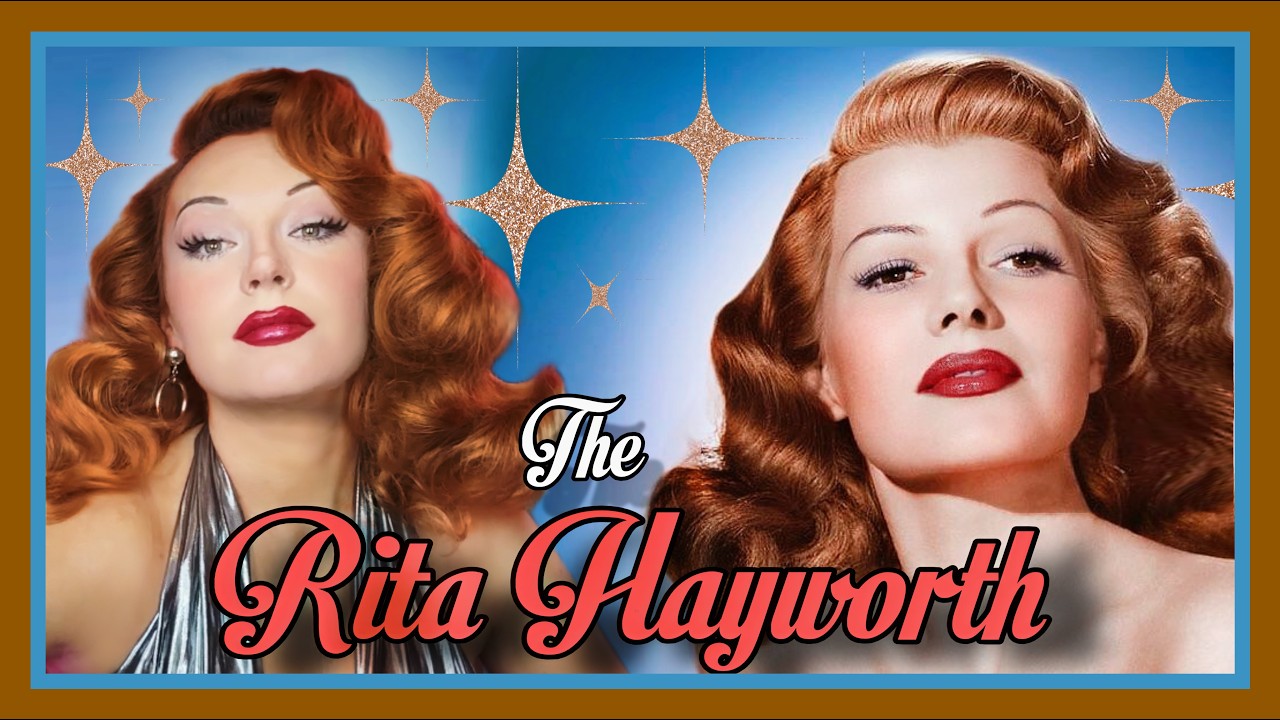 Рита Хейворт, макияж и прическа, 1940-е годы.