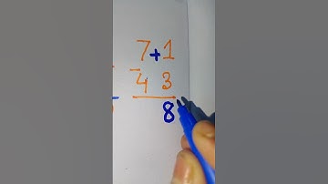 Substract method 🤓#shorts #shortsfeed #maths #mathstricks #foryou #viralvideo #trending #mathematics