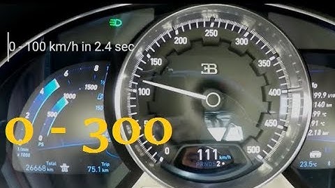 2018 Bugatti Chiron 1500 HP Acceleration 0-300km/h