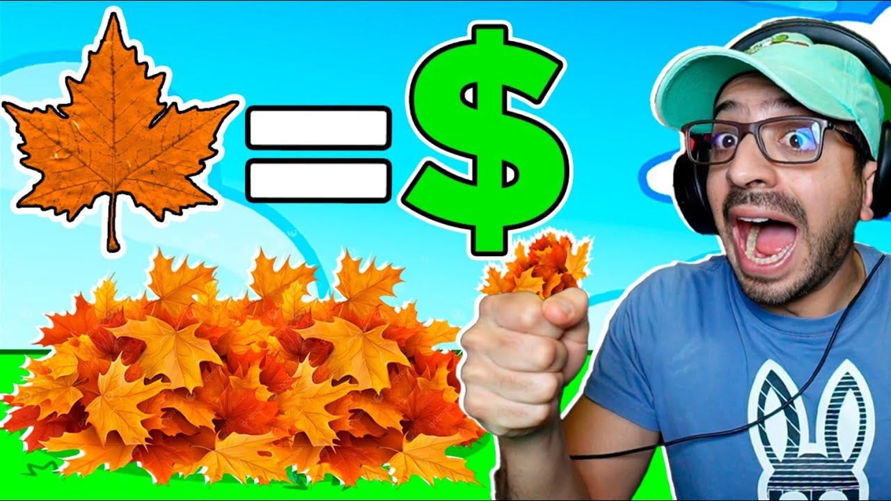 Gané MILLONES recogiendo HOJAS SECAS!! | Luky