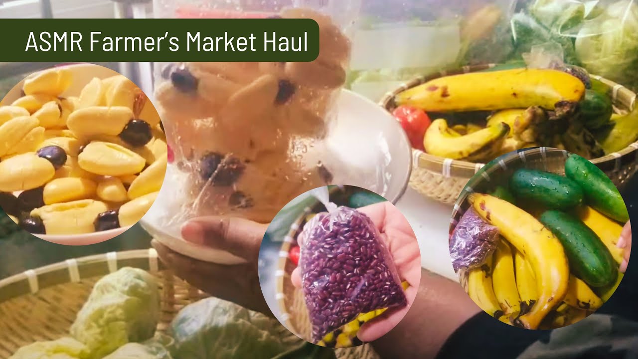 ASMR Farm Fresh Market Haul | Washing My Fruits & Veggies