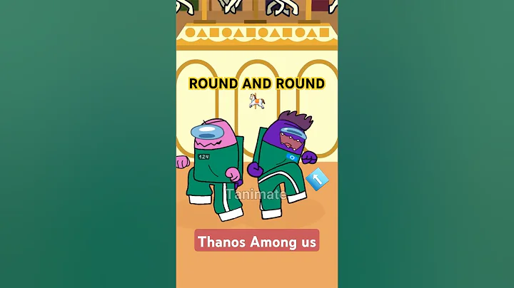 Among us Rodamrix x Squid game s2 | Round and Round | Pink x purple |#animation meme #amongus #viral