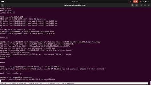 Juniper MX204 Junos upgrade