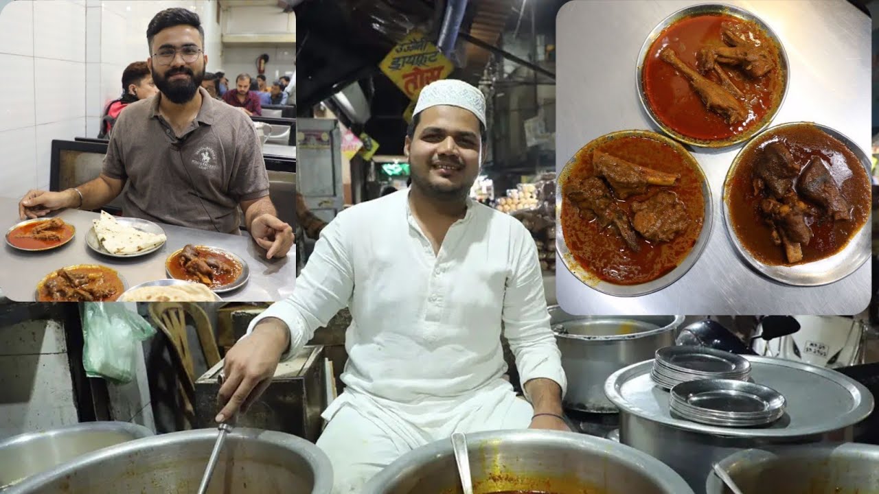 पठान होटल बॉम्बे बाजार इंदौर | 40 year old best mutton paya shop in indore