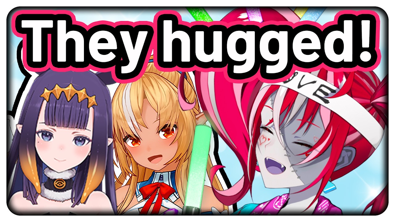 Ollie guided Flare to Ina and looked at them hugging each other 【Hololive ID】