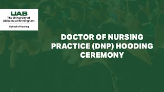 Doctor of Nurse Practice (DNP) Hooding Ceremony Fall 2025