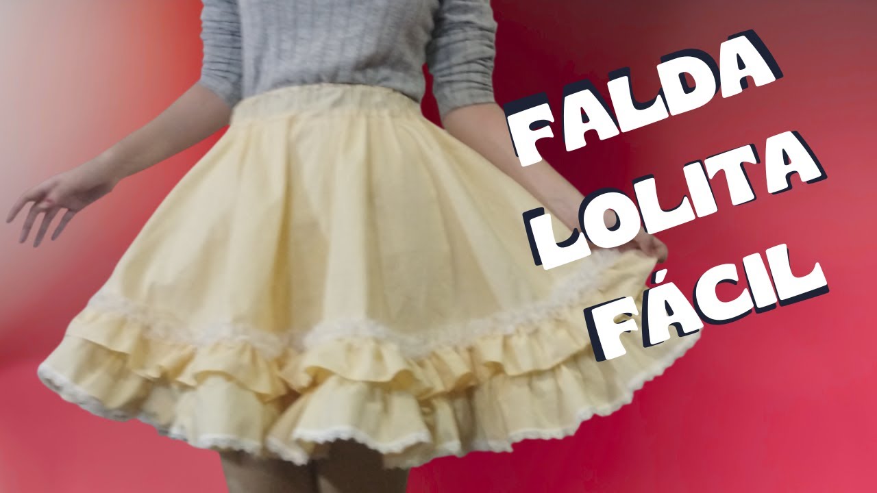 Cómo hacer una FALDA LOLITA fácil | Paso a paso