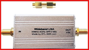 RTL SDR Blog Wideband Low Noise Amplifier Bias Tee Powered