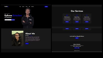 Build a Complete Personal Portfolio Website Using Only HTML And CSS | Pure HTML And CSS