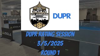 Road to Minors! 4.0-4.4 Division | DUPR Rating Session | Round 1