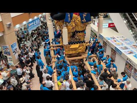 ‎【HD高画質】新居浜太鼓祭り 岸之下太鼓台 イズミヤ千里丘 7 令和7年 2025年9月‎27日