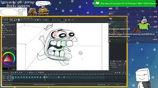 Animating A Little Simple Project (Part 2) + Pizza Tower Lap Hell | Art Stream 155