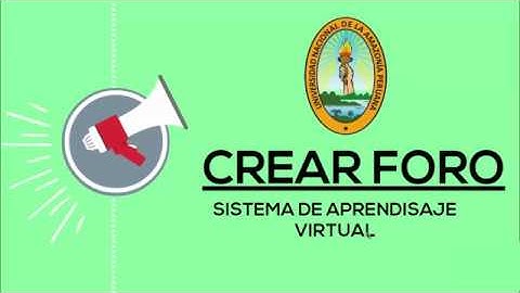 CREAR FORO - UNAP - MOODLE 3.0