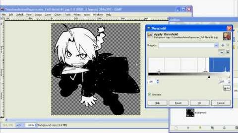 How to Make Stencils in Gimp (2 Layer)