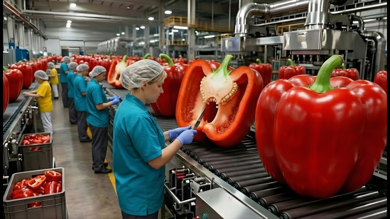 From Farm to Jar: Million-Dollar Bell Pepper Processing & Automation at Cyber Factory 360 🌶️